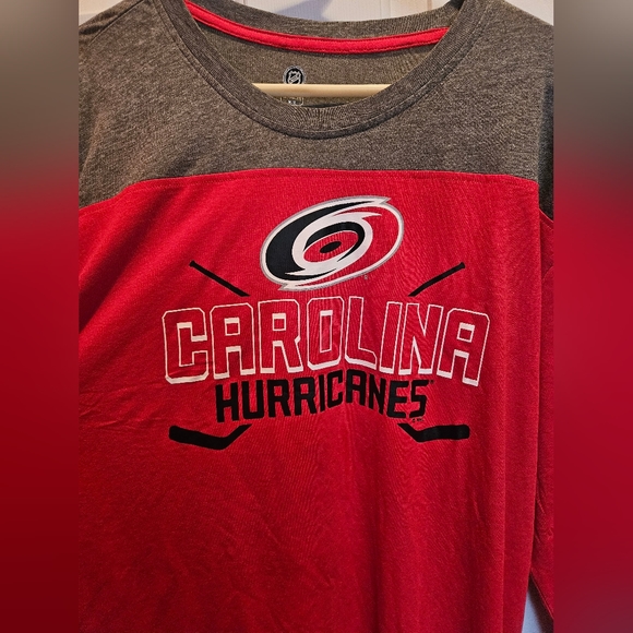 Carolina Hurricanes NHL canes- playoff hockey, Red/grey/white/black, Mens 2XL - Picture 2 of 8